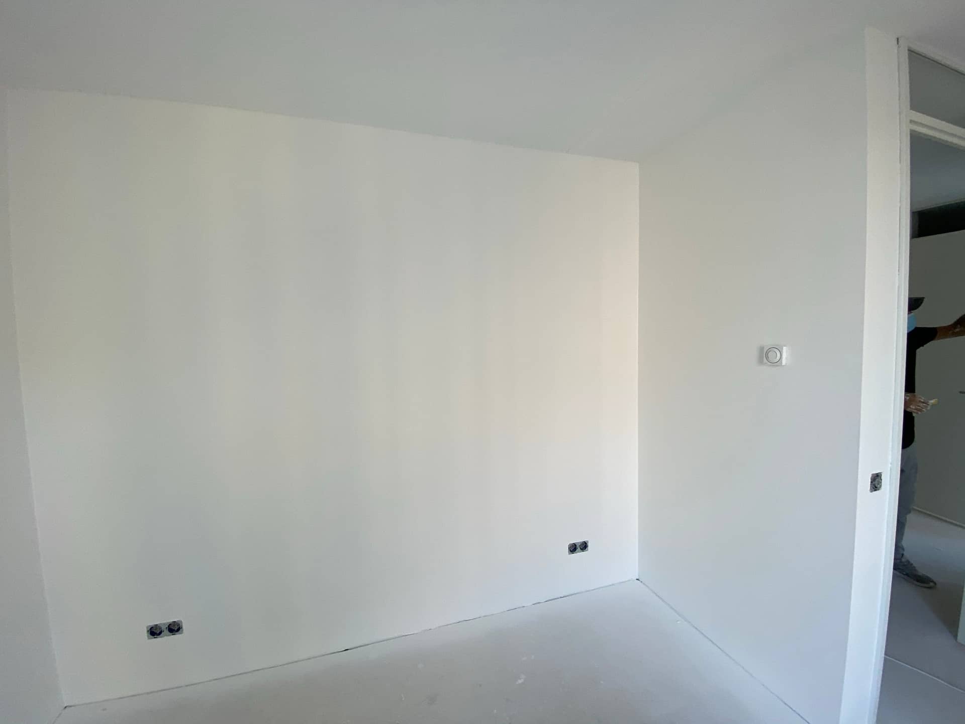 Renovlies nieuwbouw Haarlem: voorbeeld slaapkamer net voor oplevering